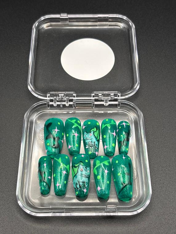 🌿✨ Medium-Coffin Pokémon Bulbasaur Green Set ✨🌿(Size Small-Medium)
